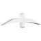 Ekena Millwork Bellingham Architectural Grade PVC Gable Bracket, 60"W x 12 1/2"H x 4"D x 4"F, 5/12 Pitch GBP060X13X0404BEL00 - alternate 1